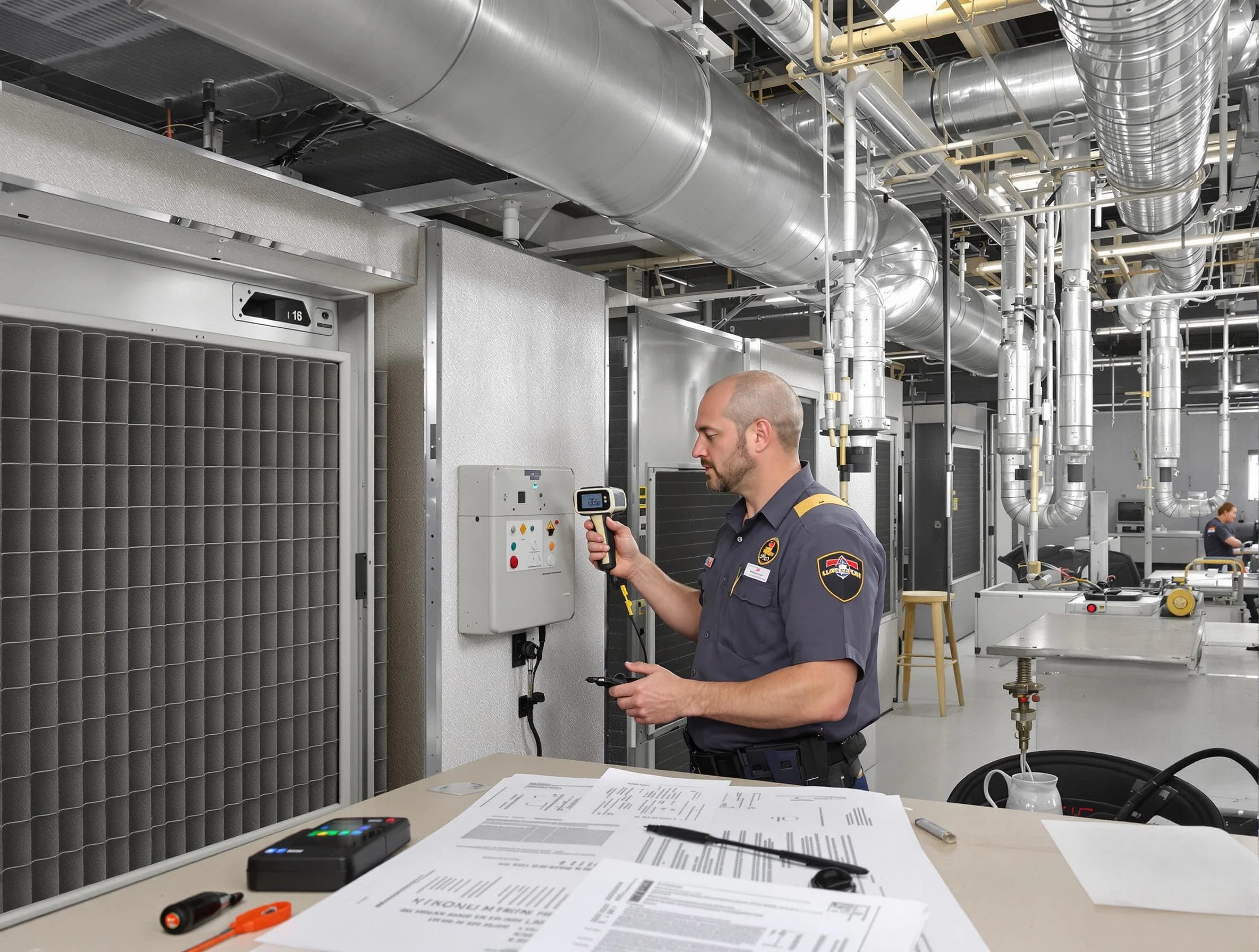 Professional filter system inspection by Layton Air Duct Cleaning in Layton