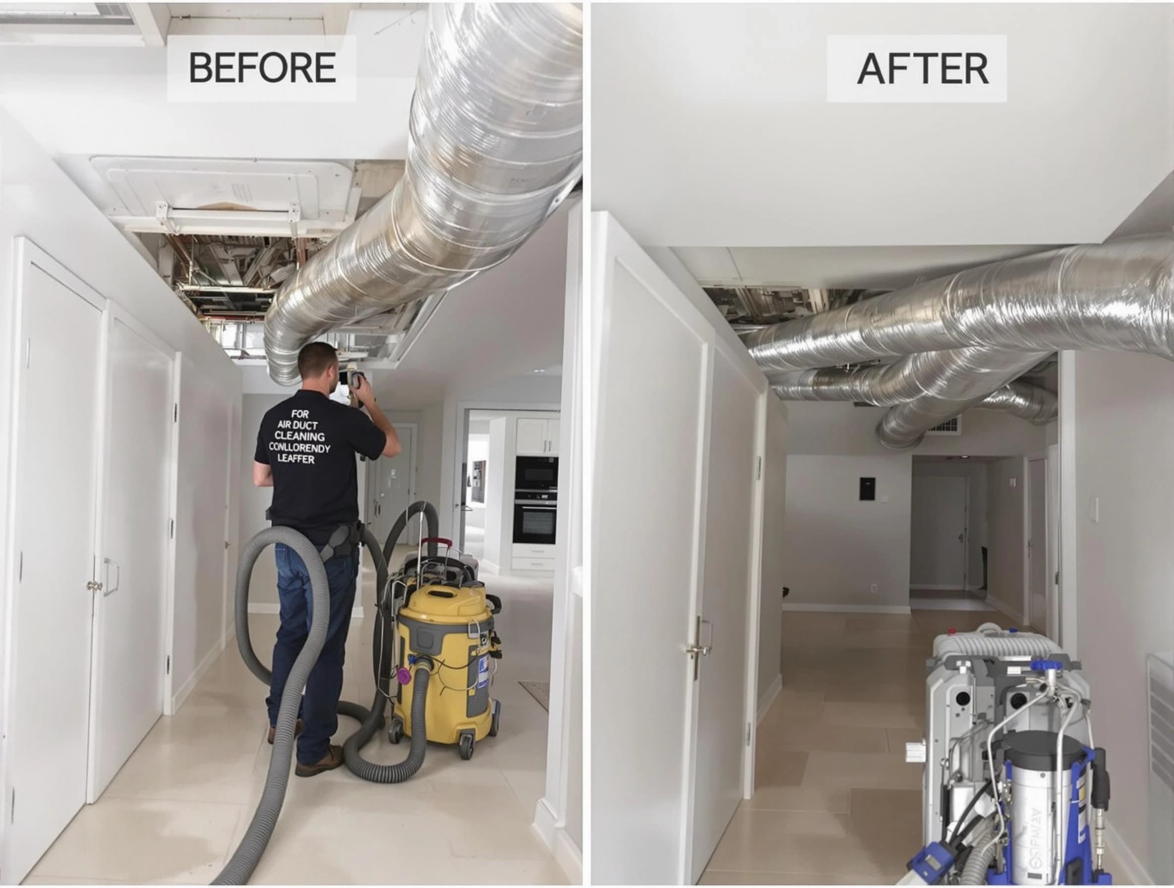 Layton Air Duct Cleaning professional performing thorough air duct cleaning in Layton