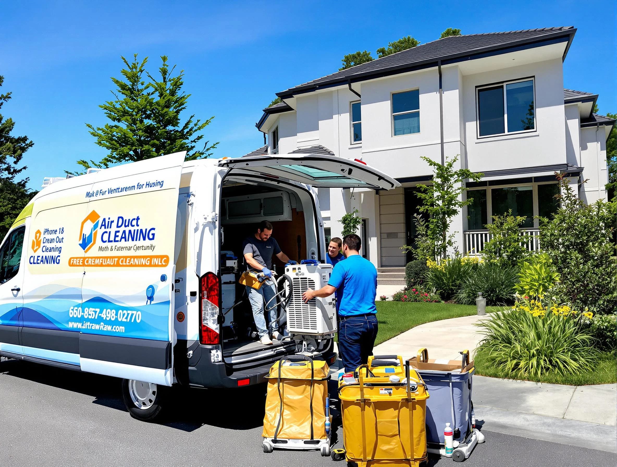 Layton Air Duct Cleaning technician performing professional air duct cleaning in Layton
