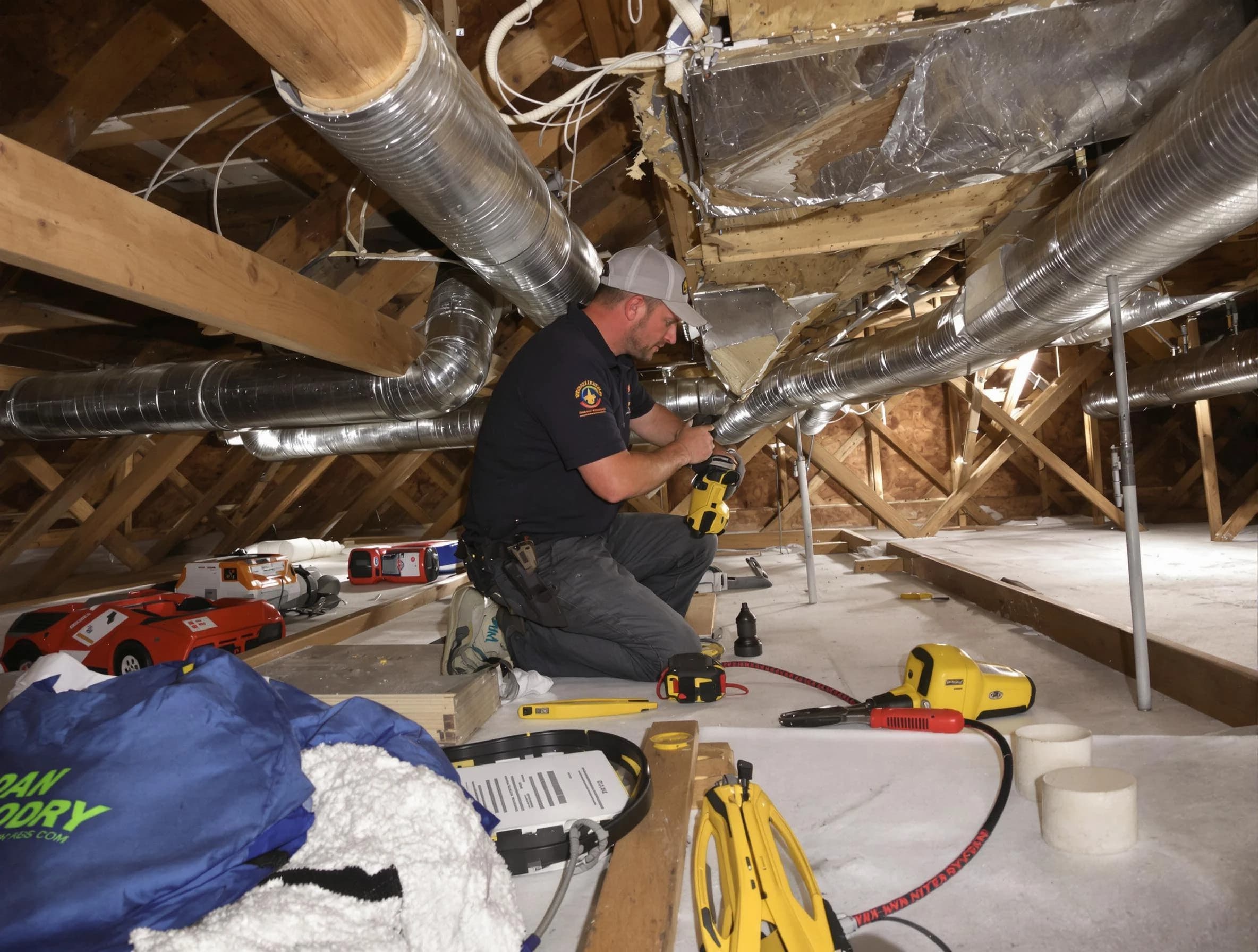 Professional air duct repair by Layton Air Duct Cleaning in Layton