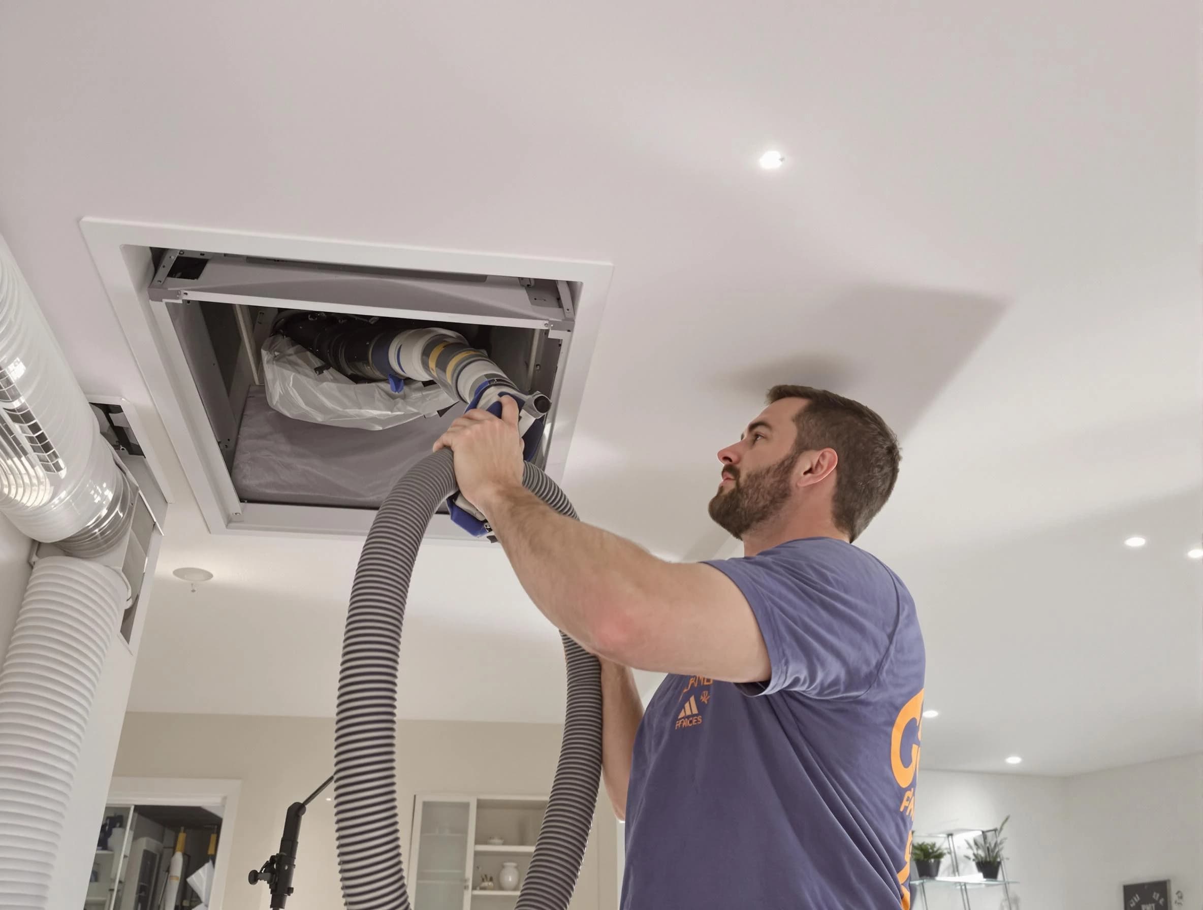 Precision indoor duct cleaning by Layton Air Duct Cleaning in Layton