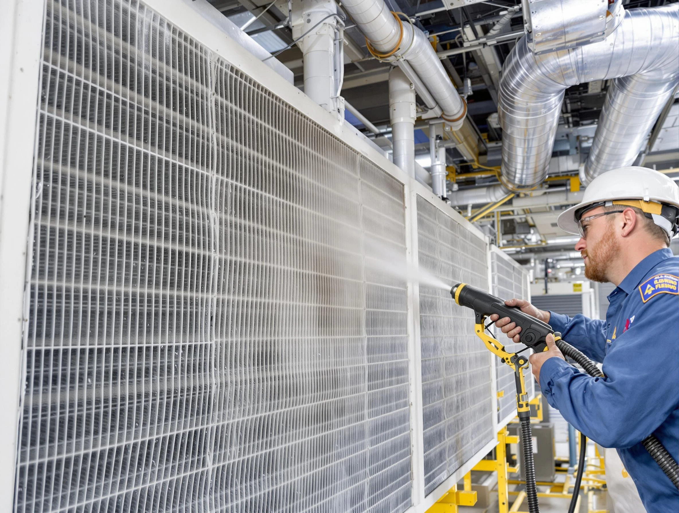 Professional commercial coil cleaning by Layton Air Duct Cleaning in Layton