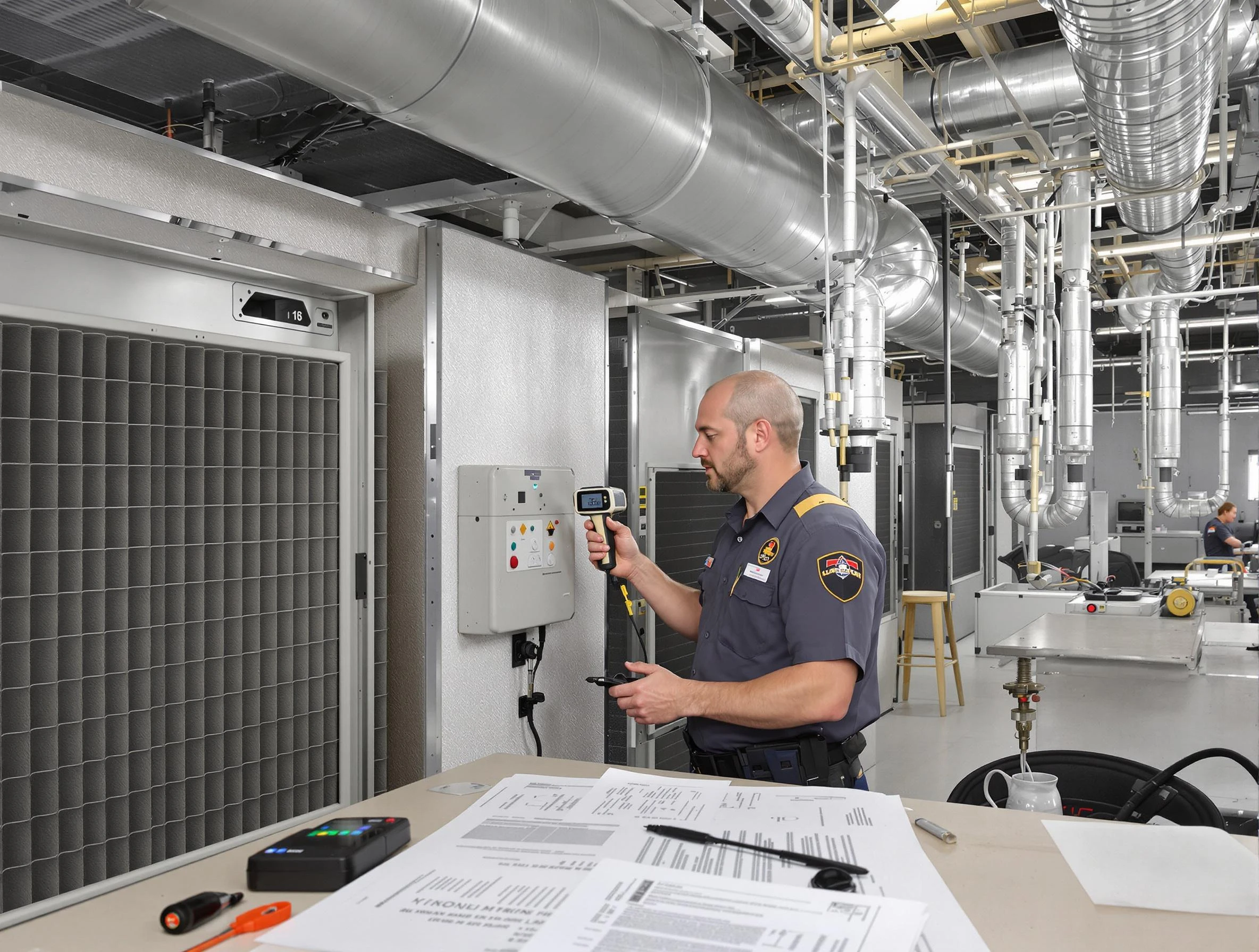 Professional filter system inspection by Layton Air Duct Cleaning in Layton