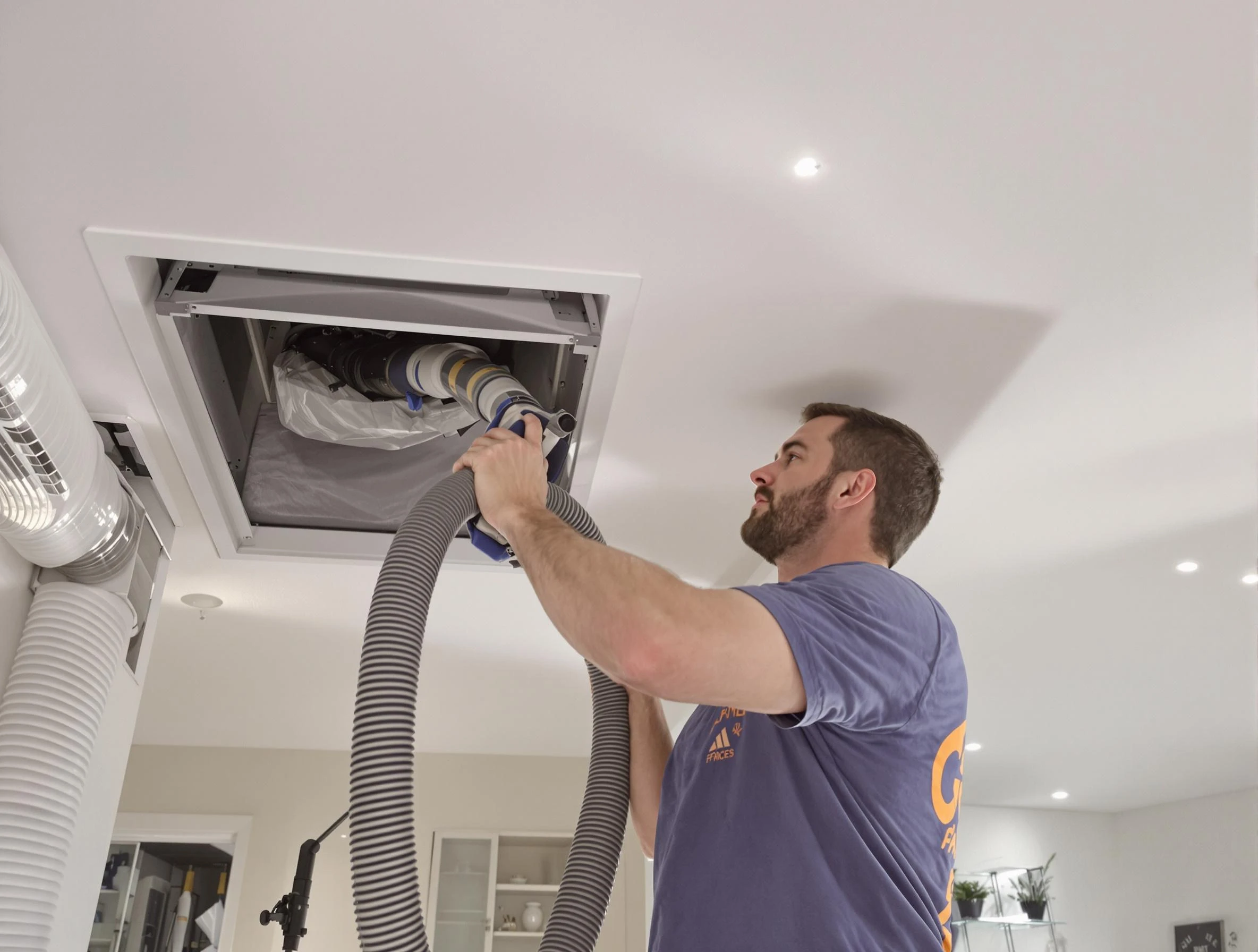 Precision indoor duct cleaning by Layton Air Duct Cleaning in Layton