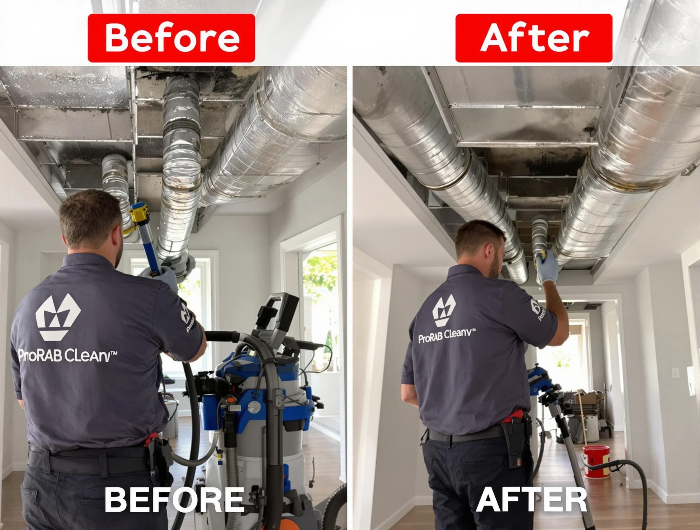 Layton Air Duct Cleaning expert performing thorough residential duct cleaning in a Layton home